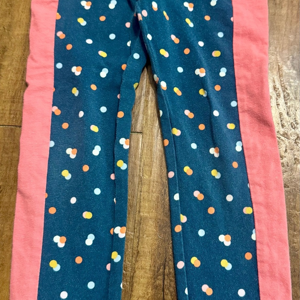 Matilda Jane Blue and Pink Leggings with Polka Dots